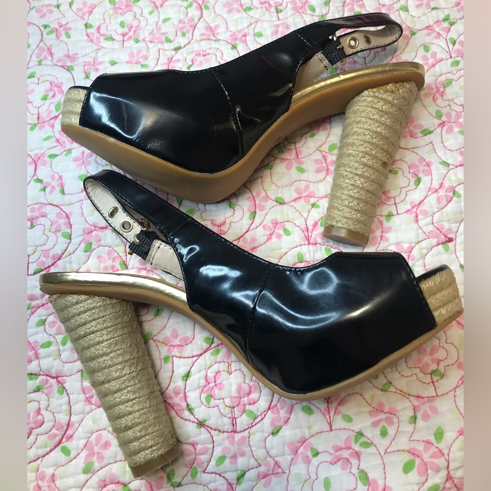 Michael Kors leather espadrilles-inspired pumps size 7